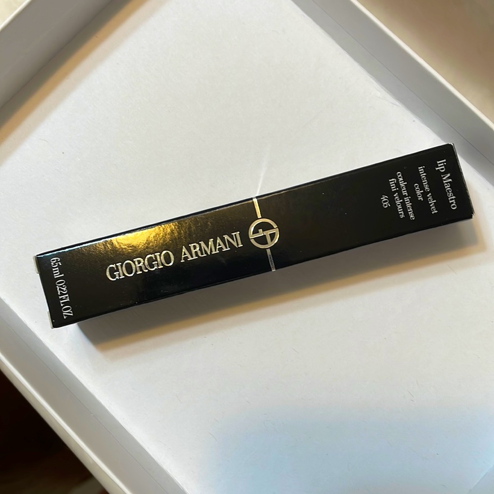 NWT Giorgio Armani lip maestro intense velvet lip color full size, 405 Sultan